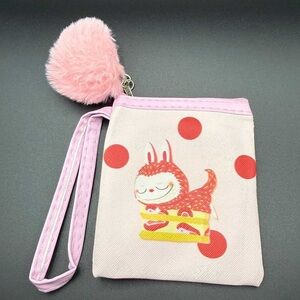 Pink and Red Polka Dot Women's Bag